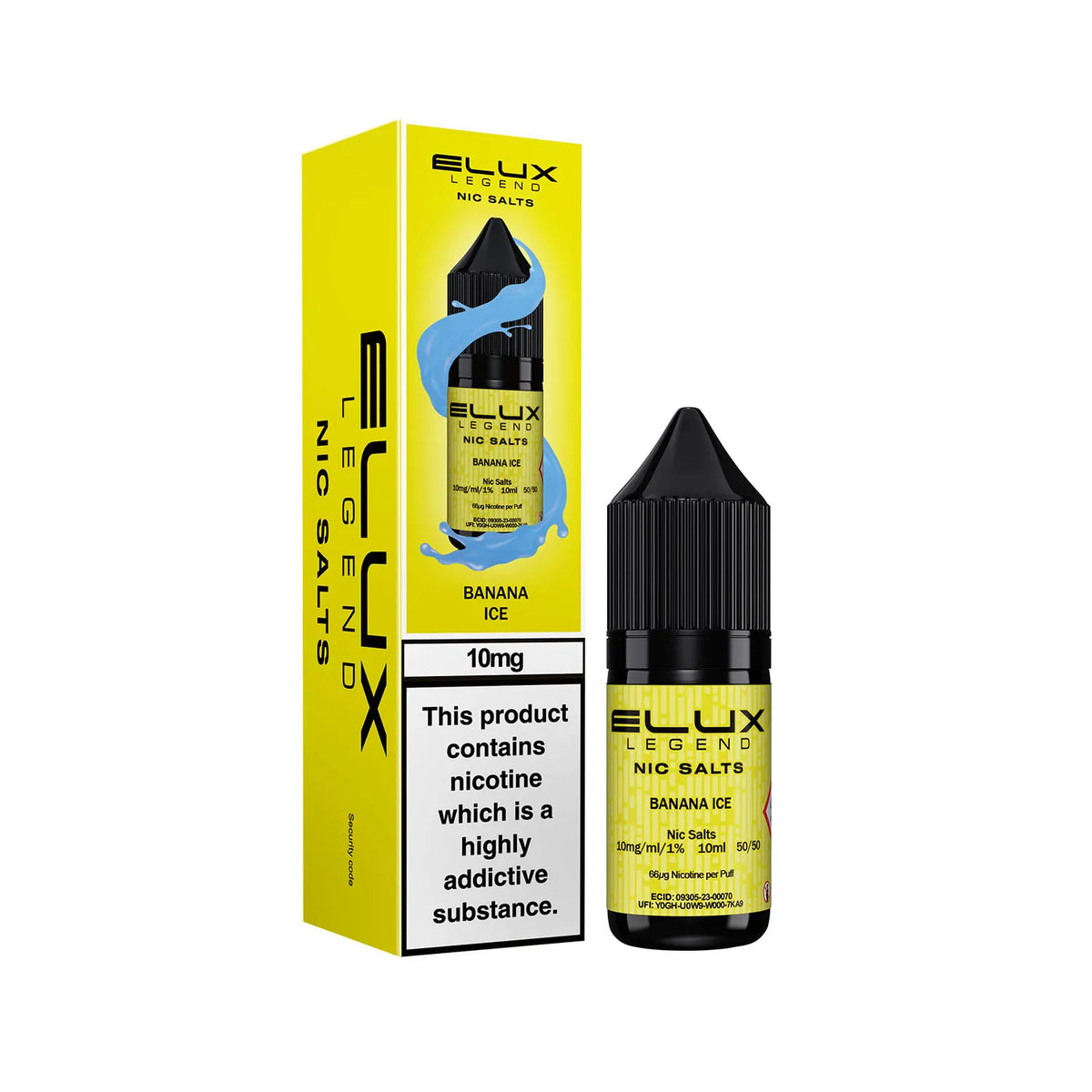 10mg Banana Ice Flavour Elux Legend Nic Salts E-Liquid