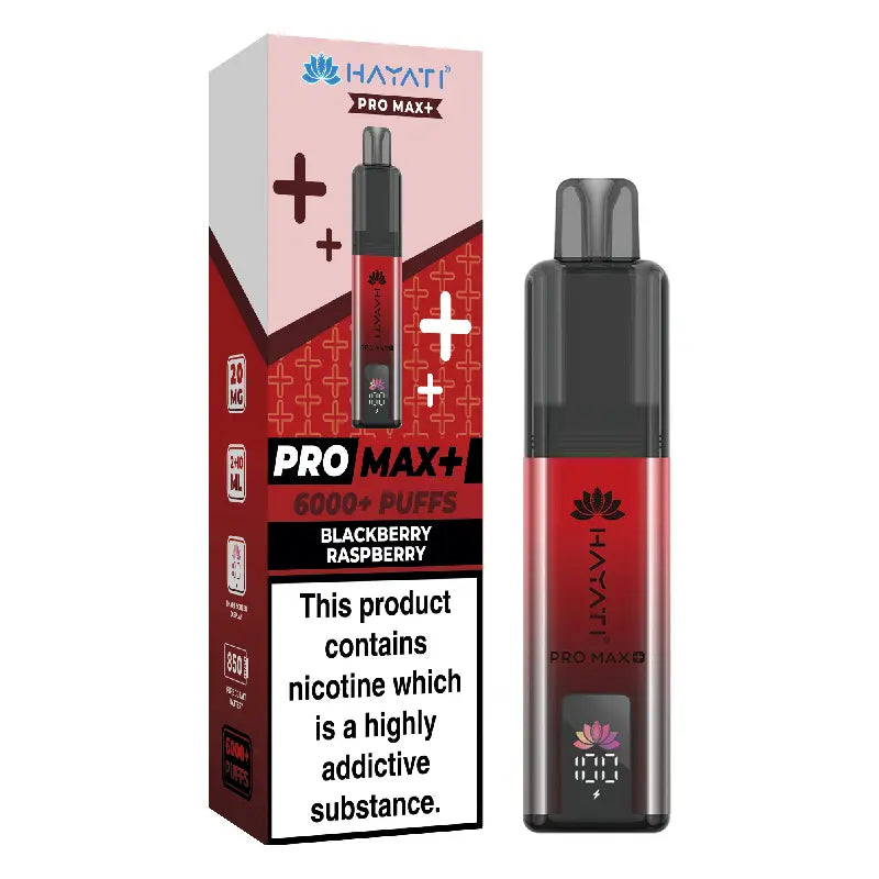 Blackberry Raspberry Flavour Hayati Pro Max Plus 6000 Puff Prefilled Pod Kit