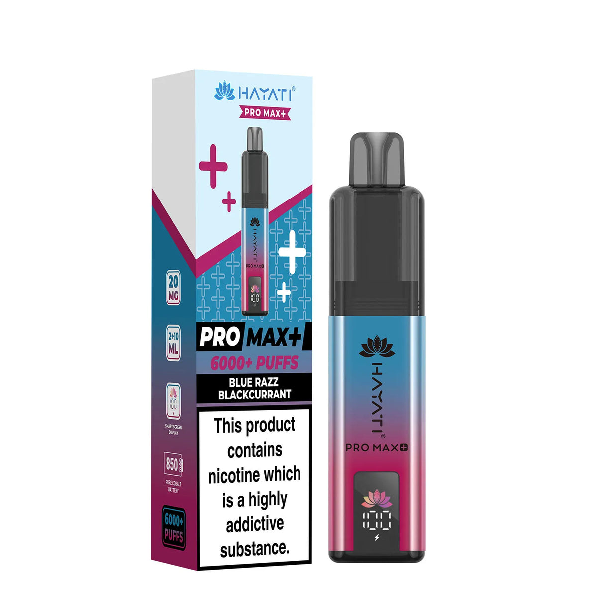 Blue Razz Blackcurrant Flavour Hayati Pro Max Plus 6000 Puff Vape