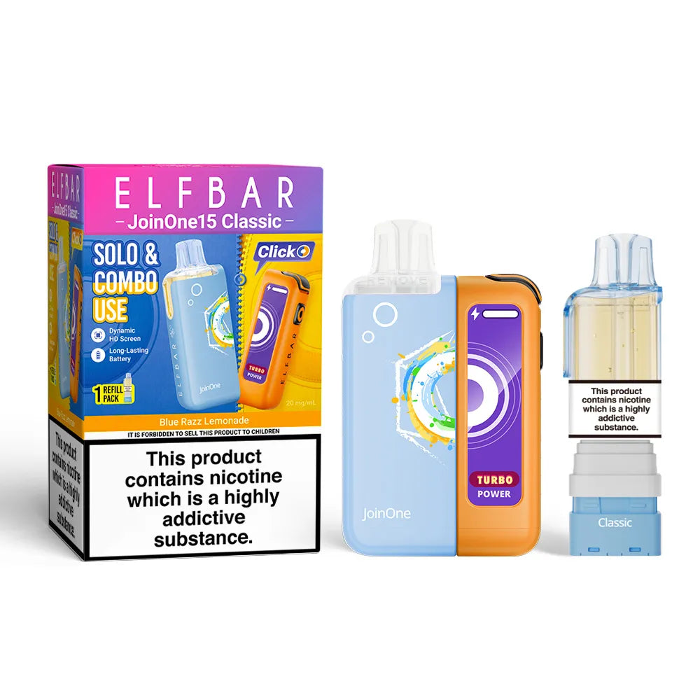 Blue razz Lemonade Elf Bar Join One 15K Vape Kit