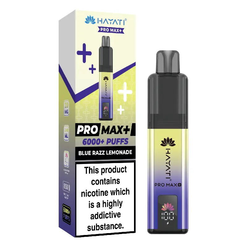 Blue Razz Lemonade Flavour Hayati Pro Max Plus 6000 Puff Prefilled Pod Kit