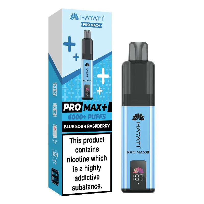 Blue Sour Raspberry Flavour Hayati Pro Max Plus 6000 Puff Prefilled Pod Kit