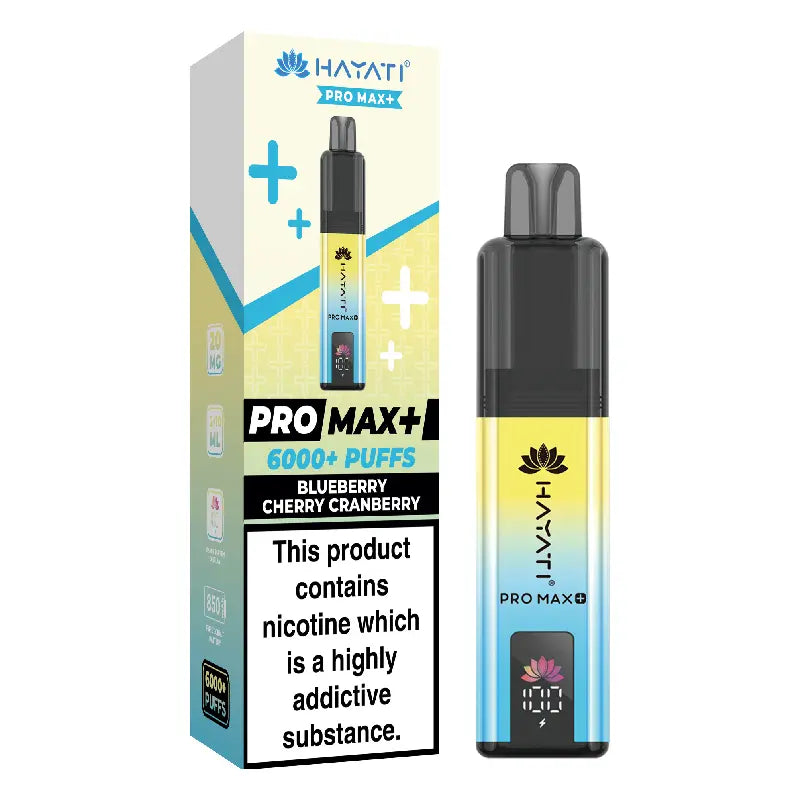 Blueberry Cherry Cranberry Flavour Hayati Pro Max Plus 6000 Puff Prefilled Pod Kit