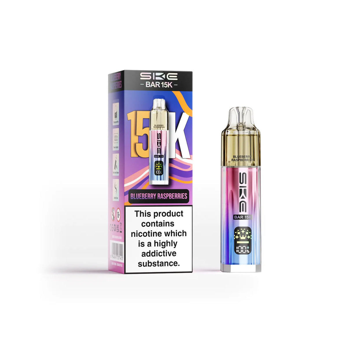 Blueberry Raspberries SKE Bar 15K Vape Kit