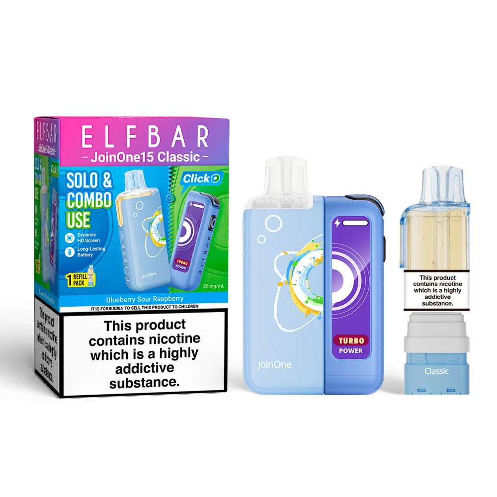 Blueberry Sour Raspberry Elf Bar JoinOne 15K Classic Vape Kit