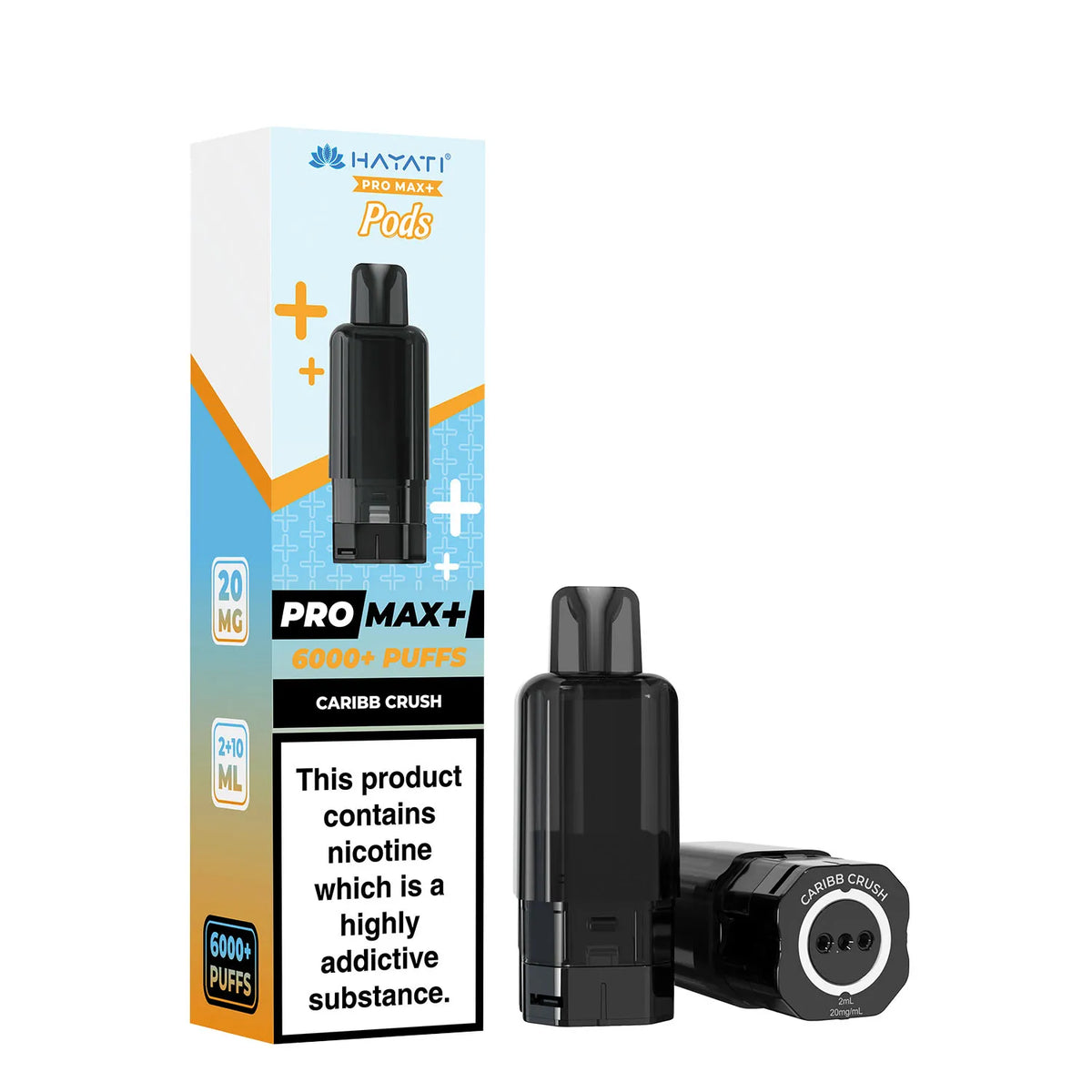 Caribb Crush Flavour Hayati Pro Max Plus 6000 Pre-Filled Replacement Pods and Hayati 6000 Refill Pods