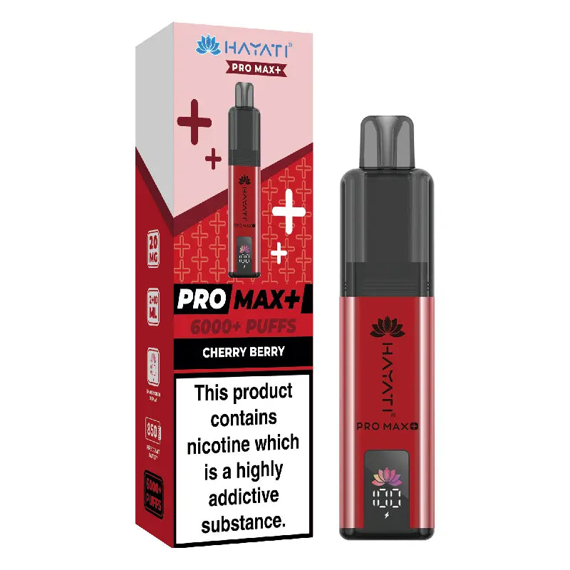 Cherry Berry Flavour Hayati Pro Max Plus 6000 Puff Prefilled Pod Kit