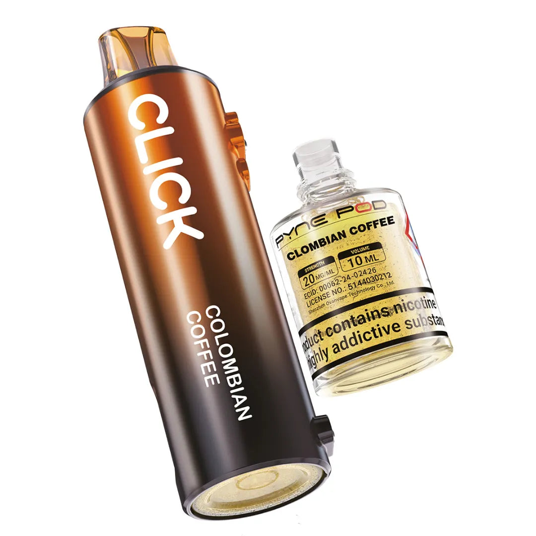 Pyne Pod Click Kit replacement prefilled pod in Colombian Coffee flavour