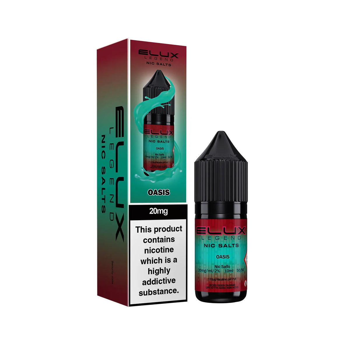 20mg Oasis Flavour Elux Legend Nic Salts E-Liquid