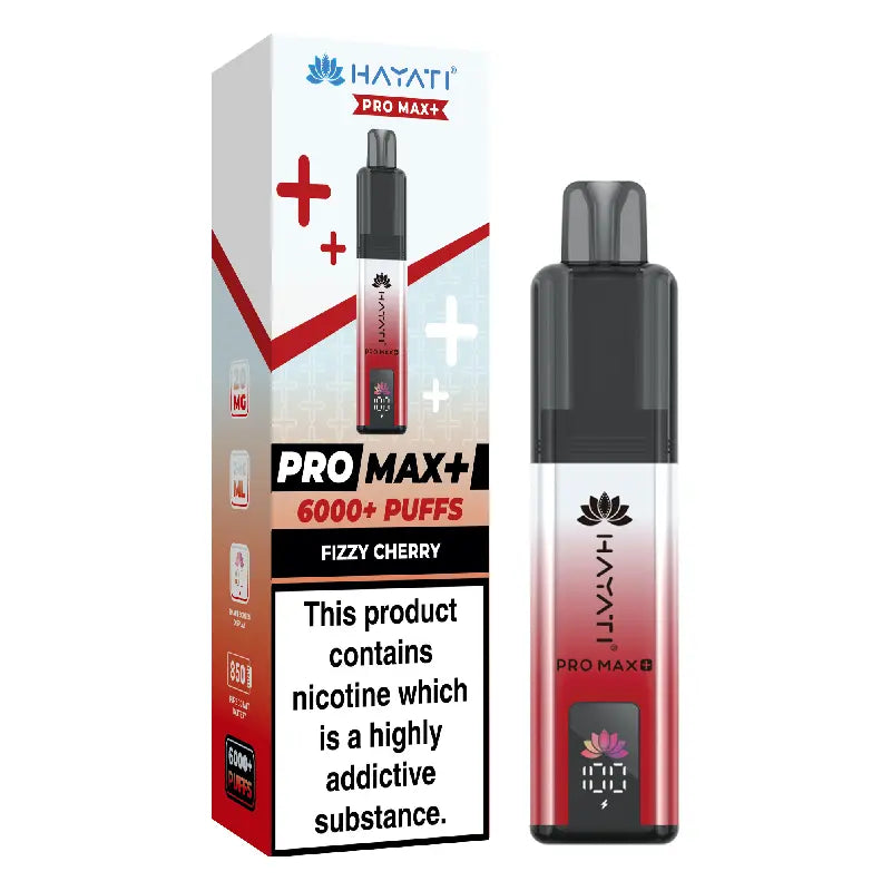 Fizzy Cherry Flavour Hayati Pro Max Plus 6000 Puff Prefilled Pod Kit