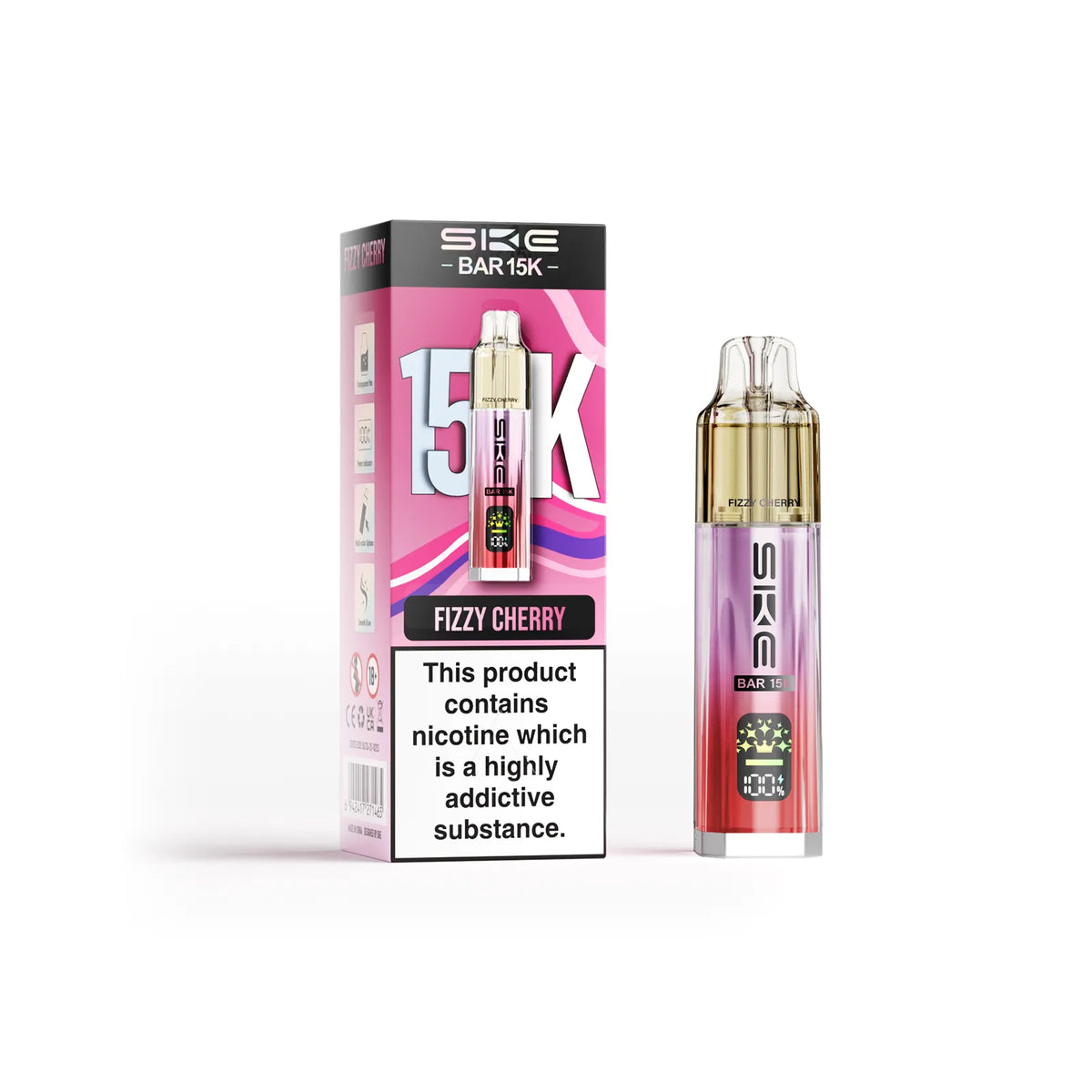 Fizzy Cherry Flavour SKE Bar 15K Prefilled Vape Kit