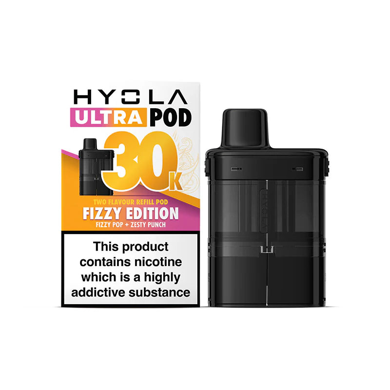 Fizzy Edition Flavour Hyola 30k Pre-filled replacement pods and Hyola 30000 Refill Pods