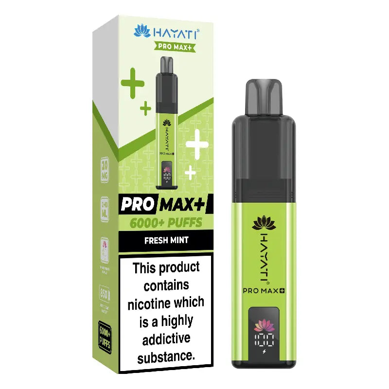 Fresh Mint Flavour Hayati Pro Max Plus 6000 Puff Prefilled Pod Kit