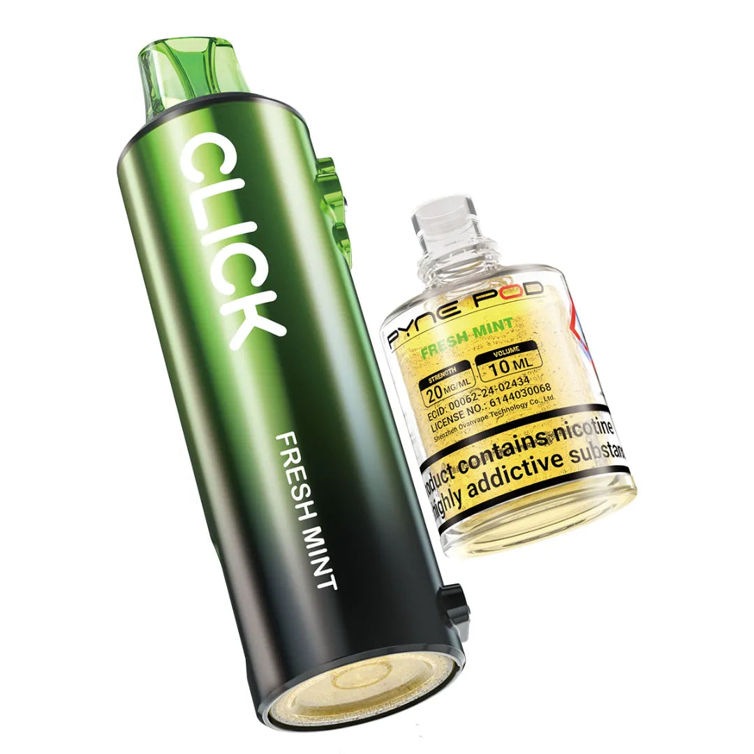 Fresh Mint flavour Pyne Pod Click Kit replacement prefilled pod
