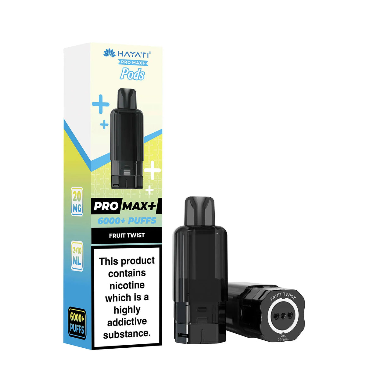 Fruit Twist Flavour Hayati Pro Max Plus 6000 Pre-Filled Replacement Pods and Hayati 6000 Refill Pods