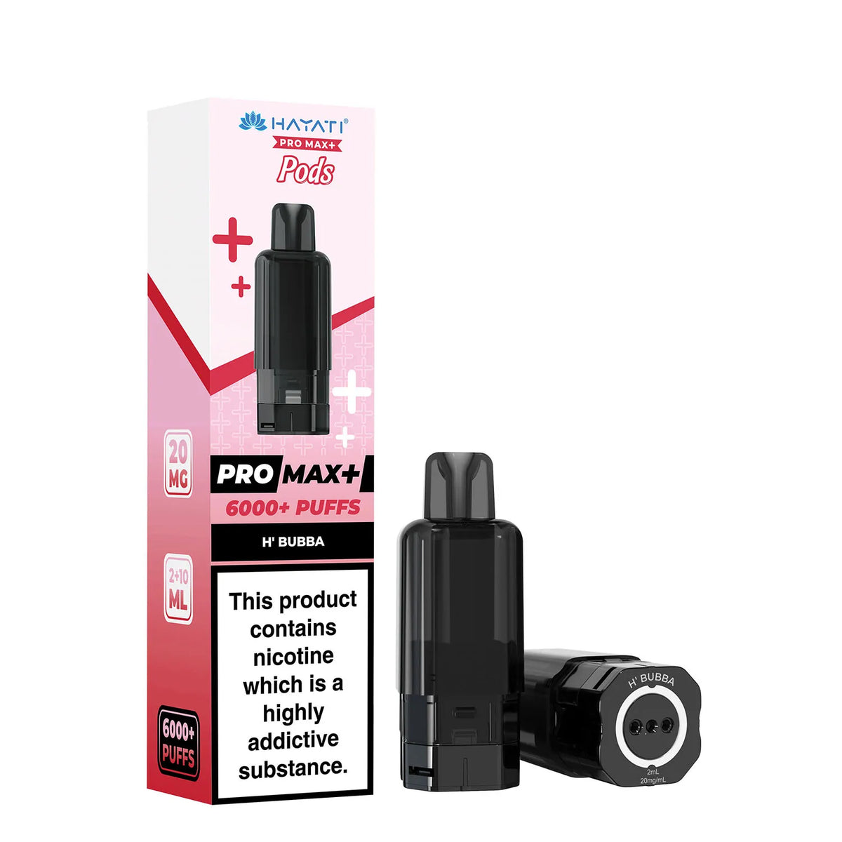 Hubba Bubba Flavour Hayati Pro Max Plus 6000 Pre-Filled Replacement Pods and Hayati 6000 Refill Pods