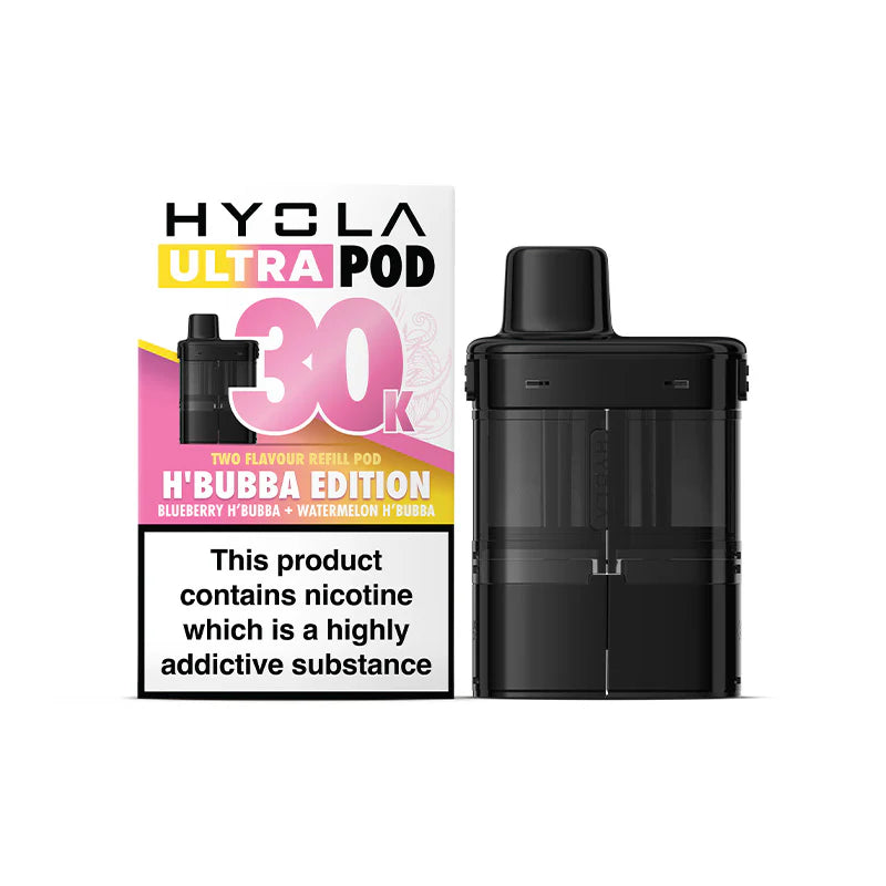 H Bubba Edition Flavour Hyola 30k Pre-filled replacement pods and Hyola 30000 Refill Pods