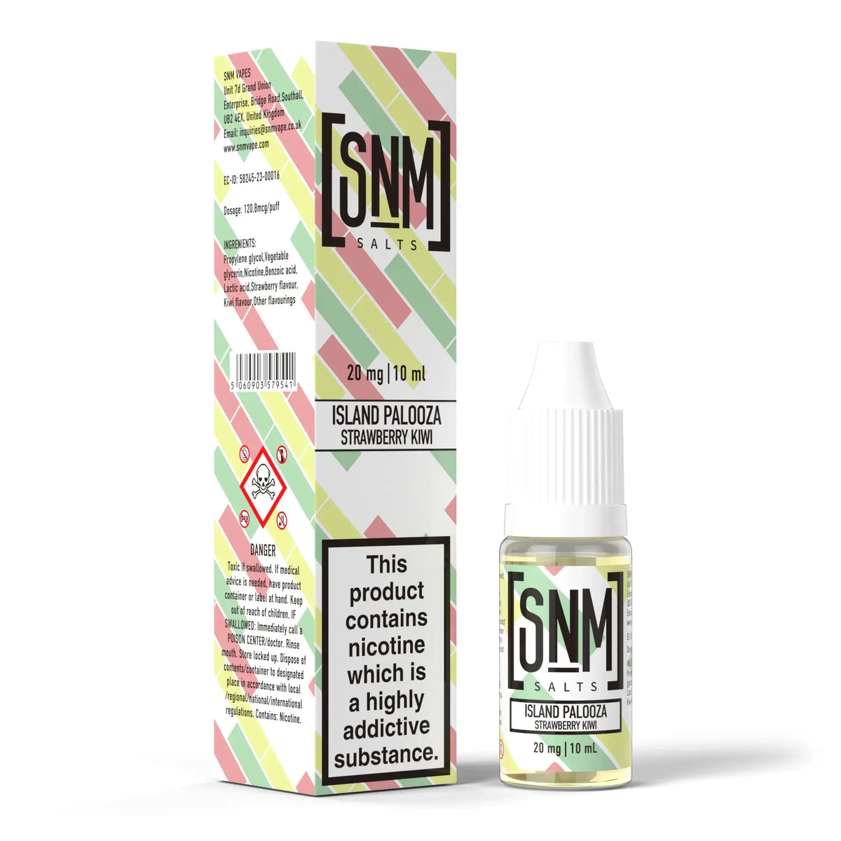 10mg and 20mg Island Palooza Flavour SNM Vapes Nic Salts E-liquid