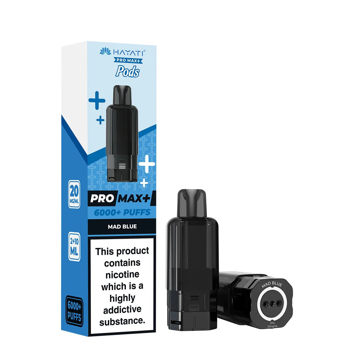 Mad Blue Flavour Hayati Pro Max Plus 6000 Pre-Filled Replacement Pods and Hayati 6000 Refill Pods