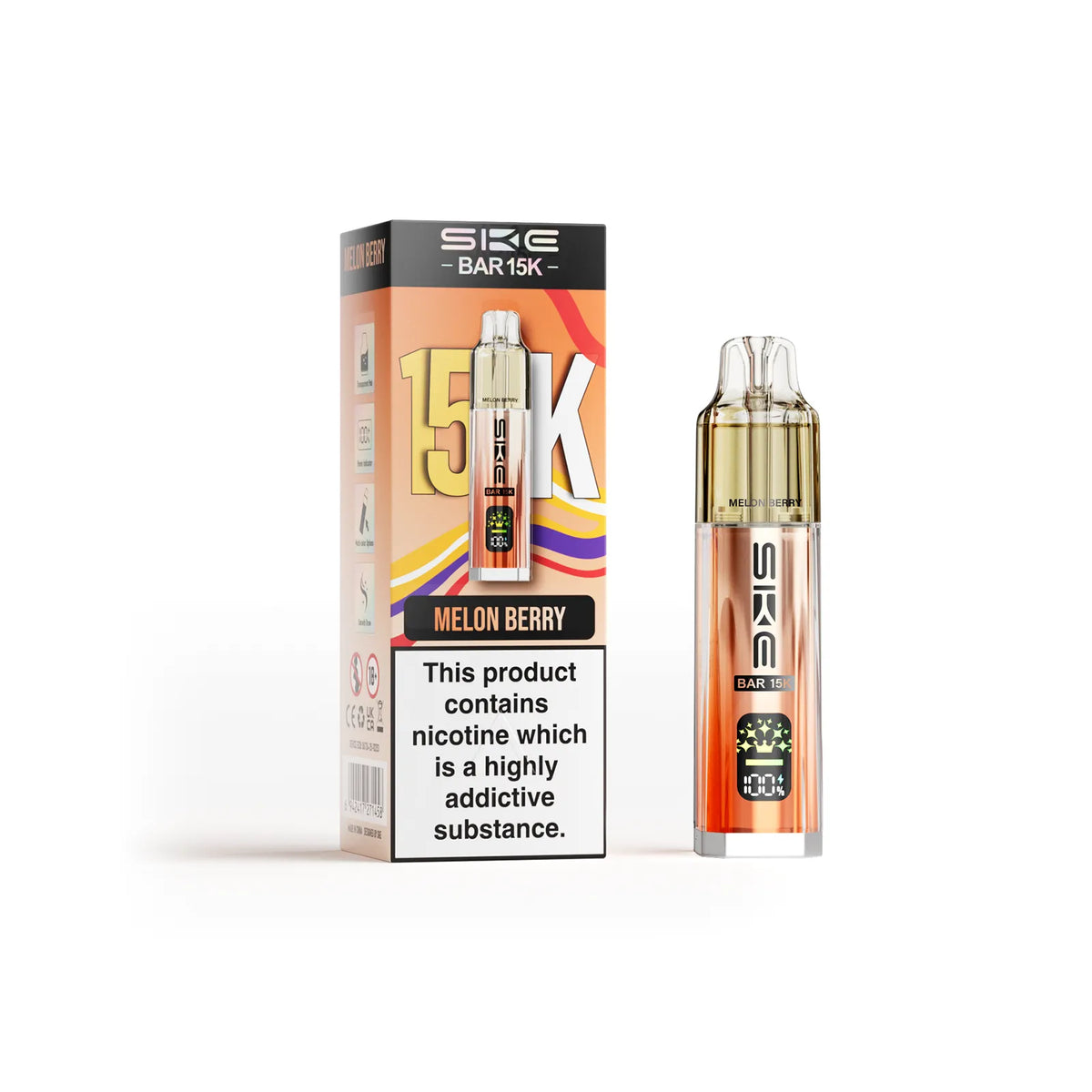 SKE Bar 15000 Puff Vape Device Melon Berry