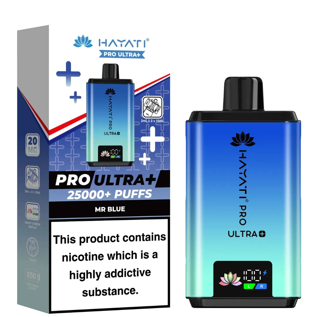 Mr Blue Flavour Hayati Pro Ultra Plus 25k Puff Prefilled Pod Kit