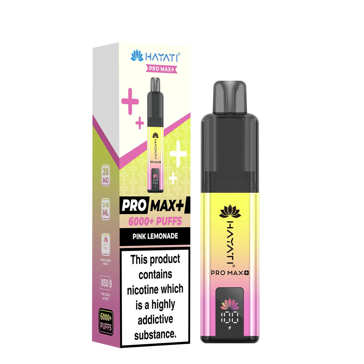 Pink Lemonade Flavour Hayati Pro Max Plus 6000 Puff Vape
