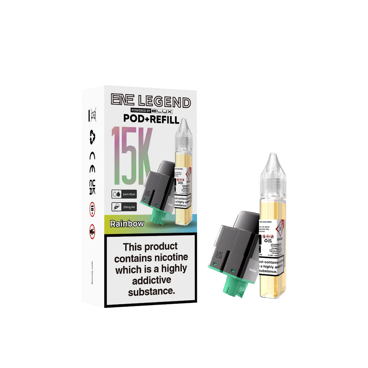 Rainbow ENE Legend 15K refill pod flavour