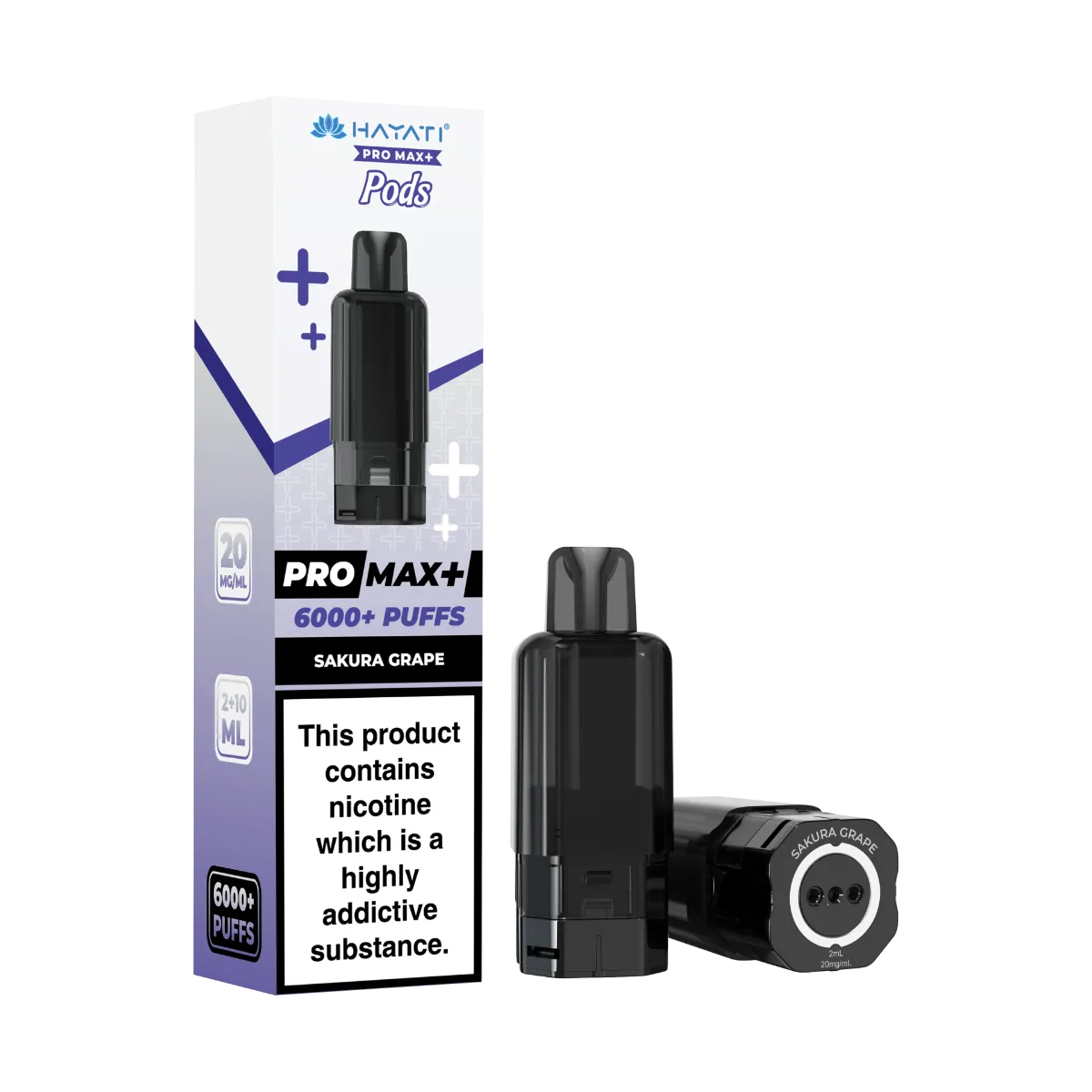 Sakura Grape Flavour Hayati Pro Max Plus 6000 Pre-Filled Replacement Pods