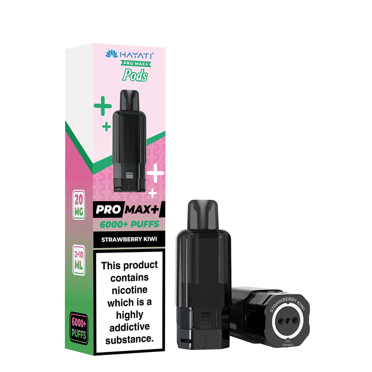 Strawberry Kiwi Flavour Hayati Pro Max Plus 6000 Pre-Filled Replacement Pods and Hayati 6000 Refill Pods