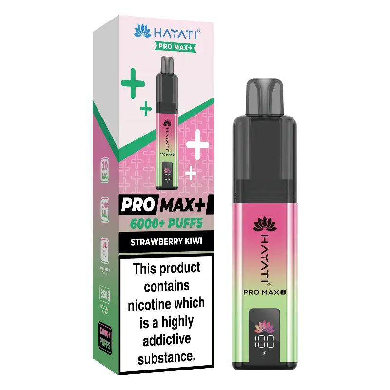 Strawberry Kiwi Flavour Hayati Pro Max Plus 6000 Puff Prefilled Pod Kit