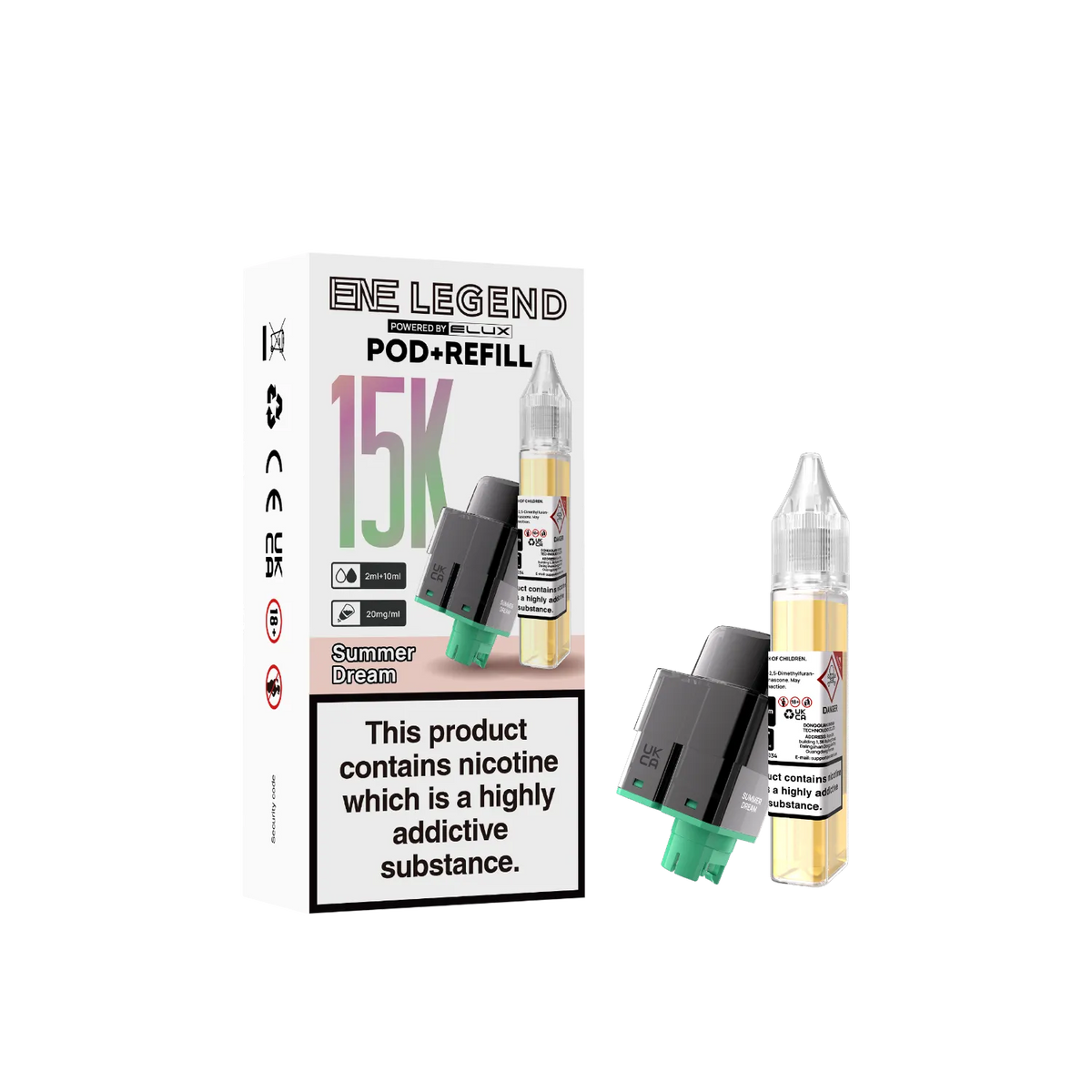 Summer Dream ENE Legend 15K prefilled pod flavour