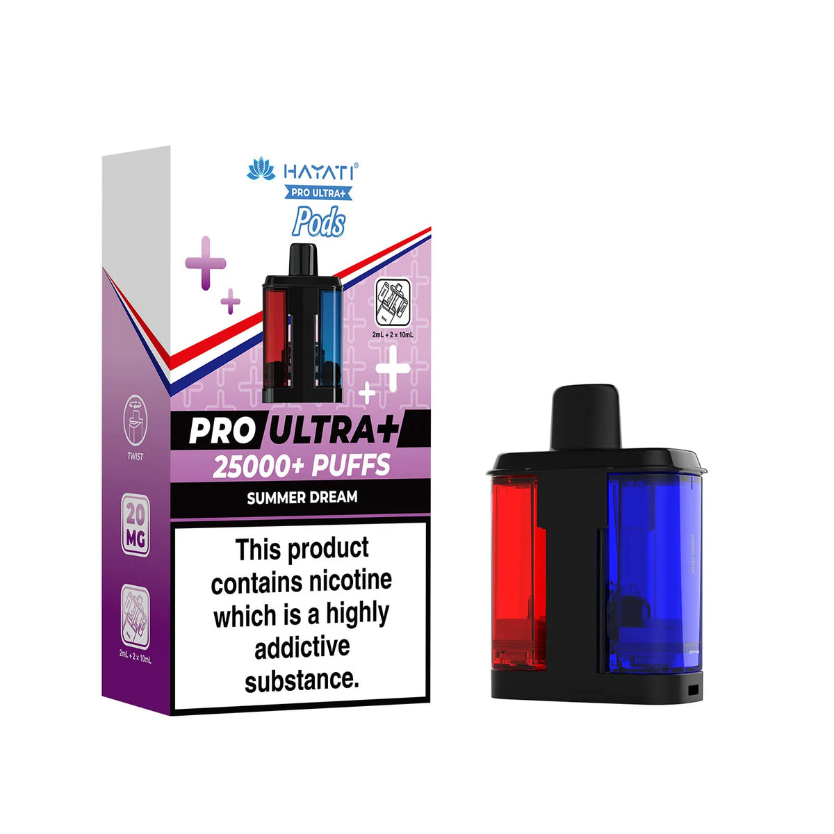 Summer Dream Hayati Pro Ultra Plus 25k Pre-filled Replacement Pods and Hayati 25000 Pod Refills