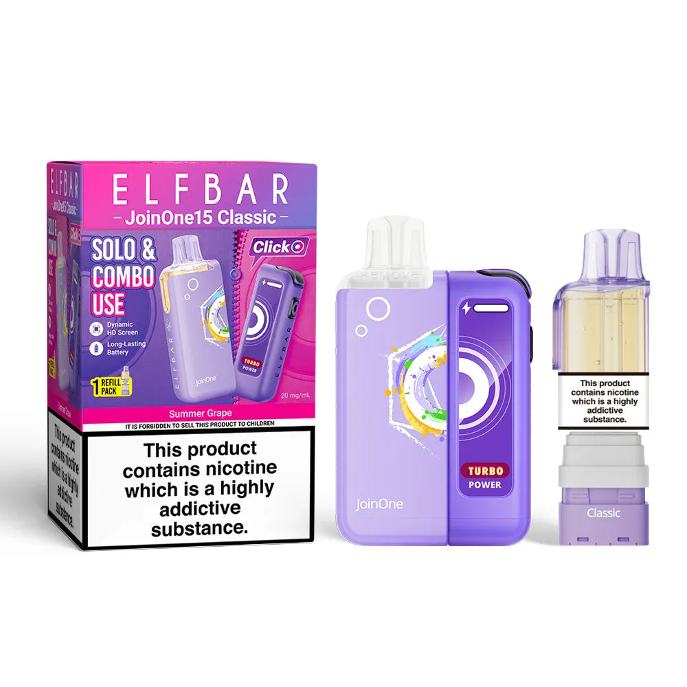 Summer Grape Elf Bar Pod Vape Kit JoinOne 15 Classic