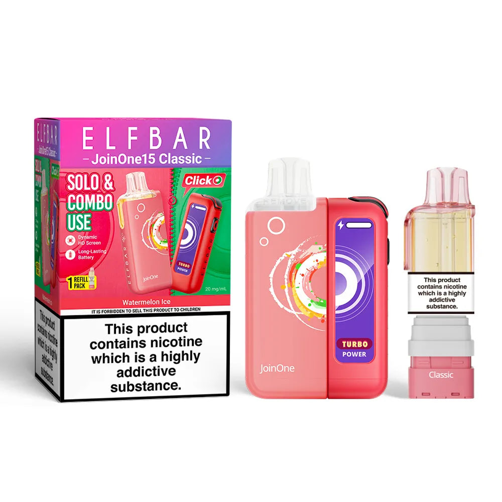 Elf Bar JoinOne 15 Classic Prefilled Pod Kit Watermelon Ice flavour