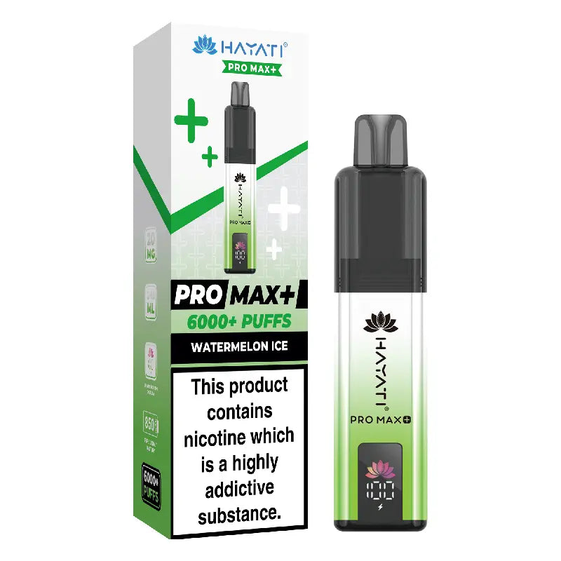 Watermelon Ice Flavour Hayati Pro Max Plus 6000 Puff Prefilled Pod Kit