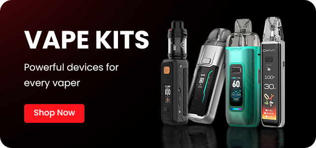 Vape kits collection featuring powerful pod vape devices and starter kits at Vaperz Way