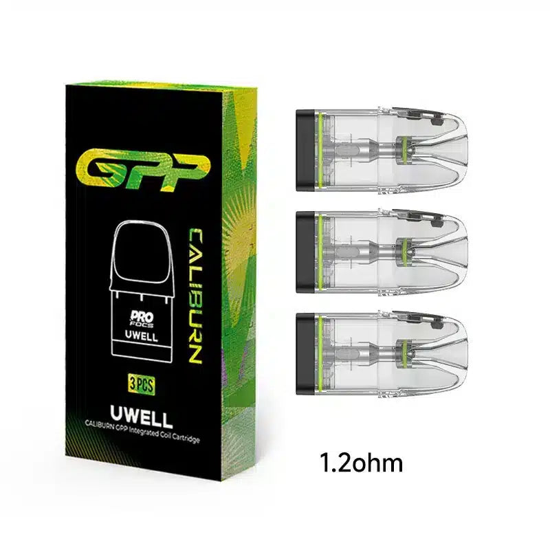 1.2 ohm Uwell Caliburn Vape Pods for Caliburn G3 and G4 Pod Kits