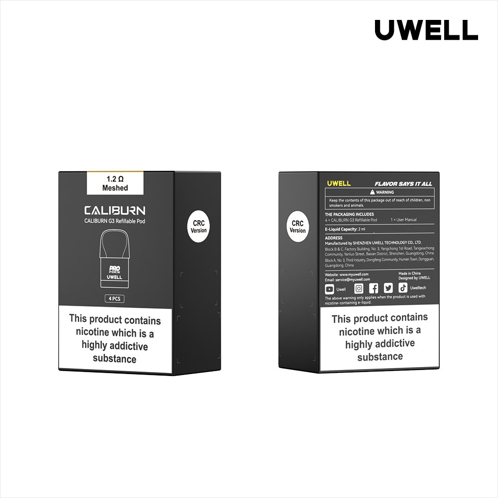 1.2 ohm Uwell Caliburn G3/GK3 Replacement Pods