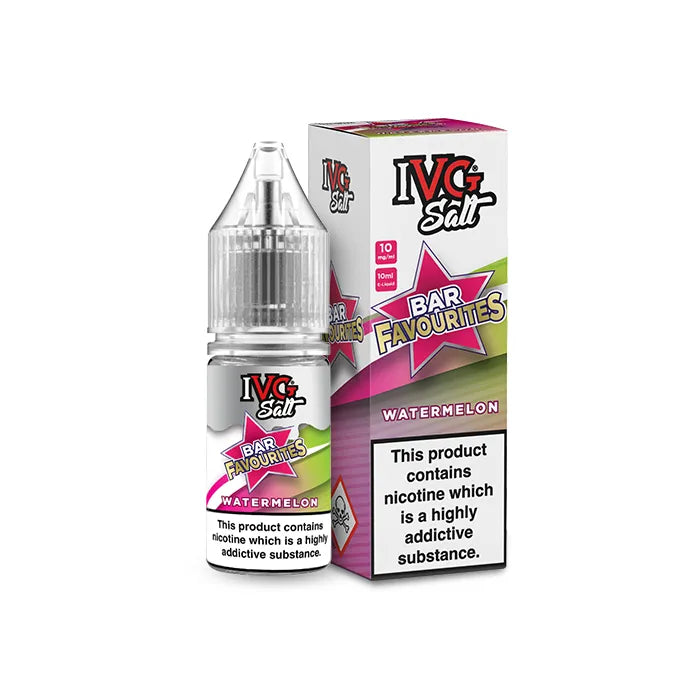 IVG Bar Favourites Watermelon Nic Salt 10mg