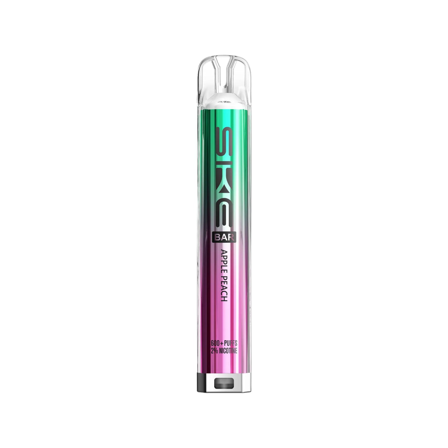 Apple Peach Flavour SKE Crystal Bar 600 puff prefilled pod kit