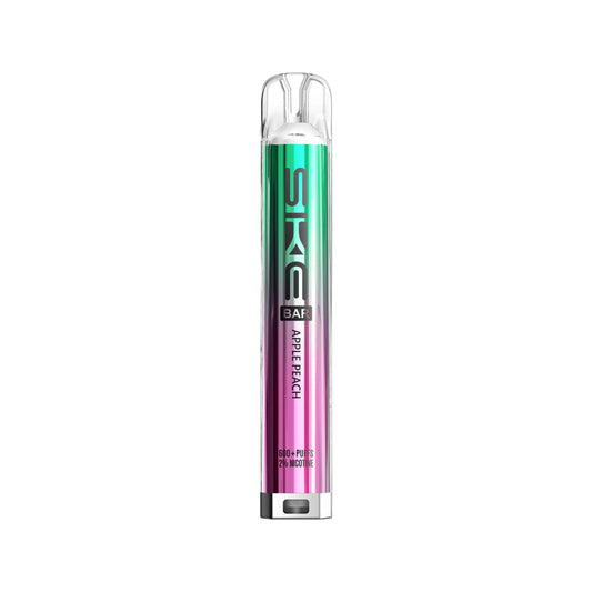 Apple Peach Flavour SKE Crystal Bar 600 puff prefilled pod kit
