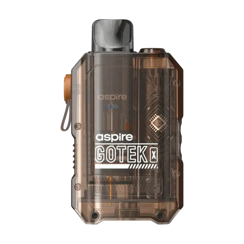 Translucent Amber Aspire Gotek X Pod Kit
