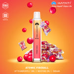 Load image into Gallery viewer, Atomic Fireball Hayati Pro Mini 600 Puff Disposable Vape
