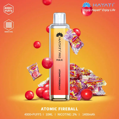 Atomic Fireball Hayati Pro Max 4000 Puff Disposable Vape