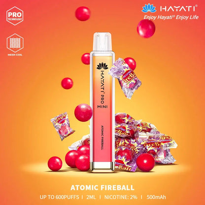 Atomic Fireball Hayati Pro Mini 600 Puff Disposable Vape (6859405918311)
