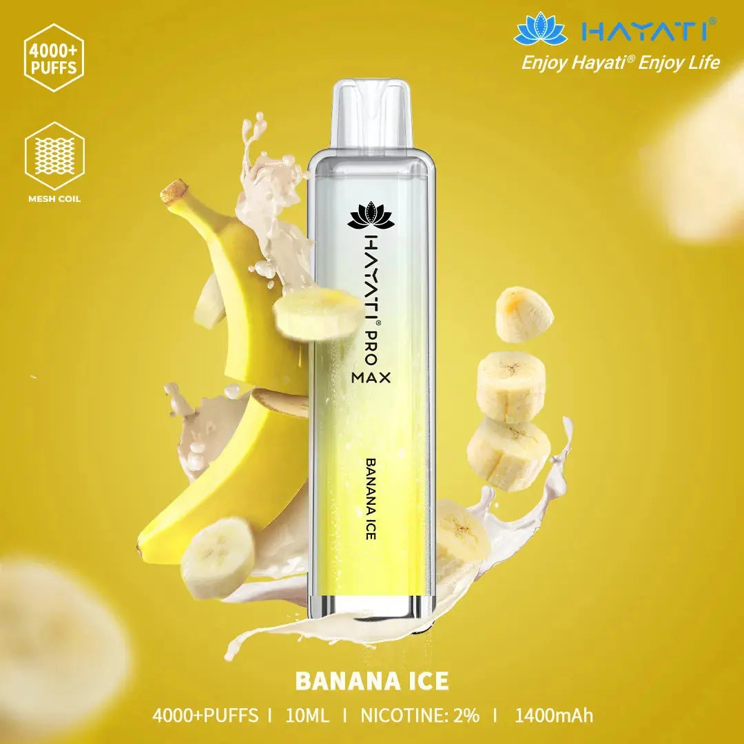 Banana Ice Hayati Pro Max 4000 Puff Disposable Vape