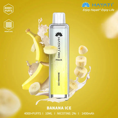 Banana Ice Hayati Pro Max 4000 Puff Disposable Vape