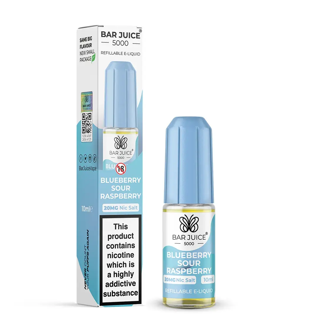 Bar Juice 5000 Blueberry Sour Raspberry 20mg Nic Salt (6861622575207)