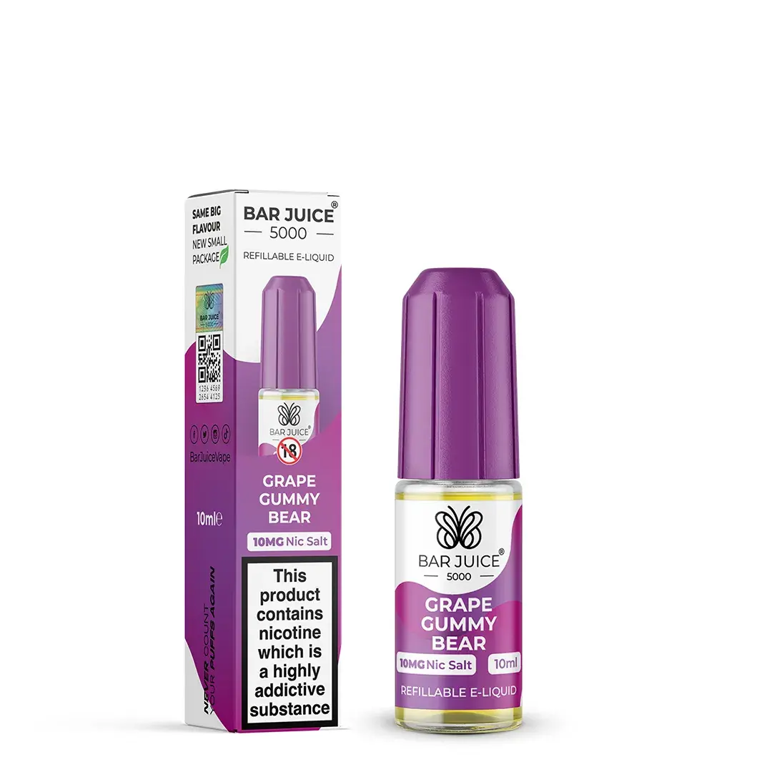 Bar Juice 5000 Grape Gummy Bear 10mg Nic Salt