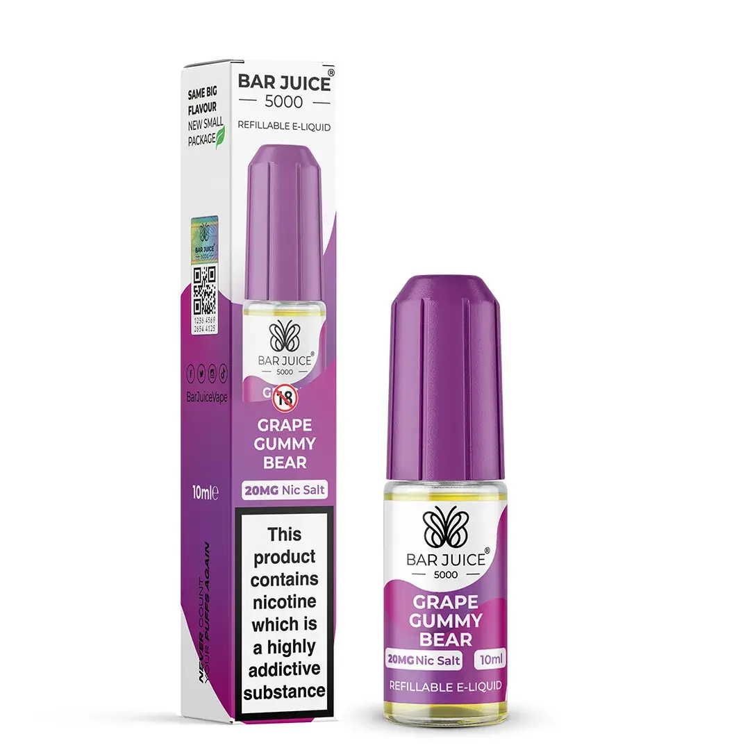 Bar Juice 5000 Grape Gummy Bear 20mg Nic Salt